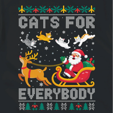 Cats for Everybody! Santa cats t-shirt