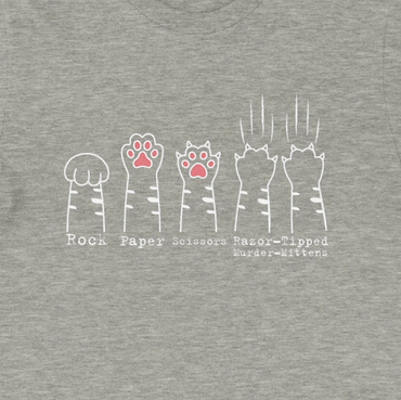 Rock, paper, scissors, razor tipped-murder mittens