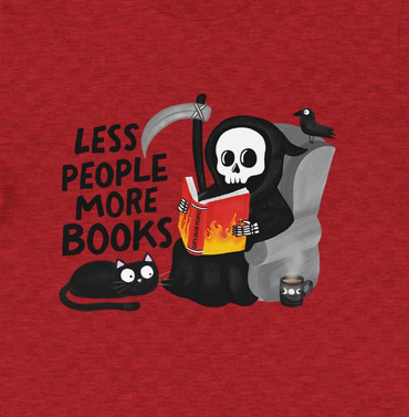 Less people, more books