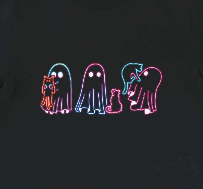Cats and Ghosts Neon2