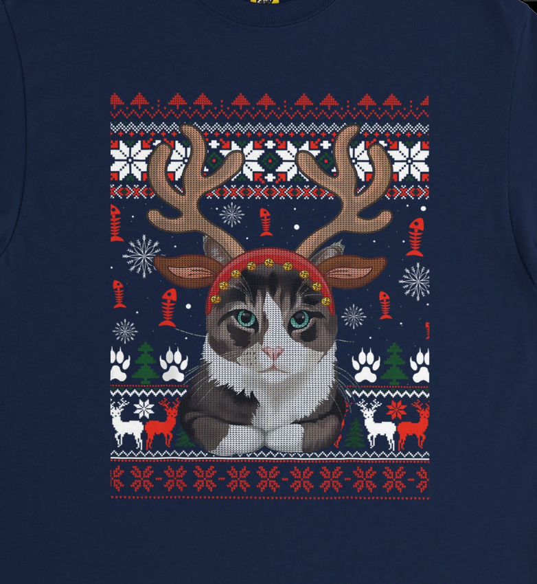 Ugly sweater with Cantlers, my favorite.