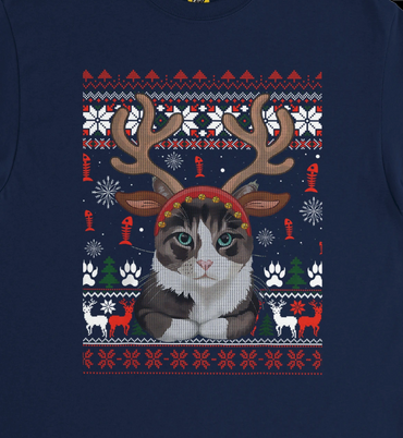 Ugly sweater with Cantlers, my favorite.