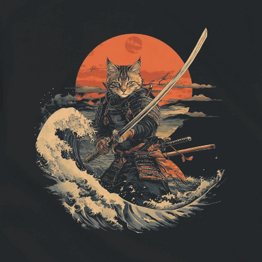 Sunset Samurai Cat